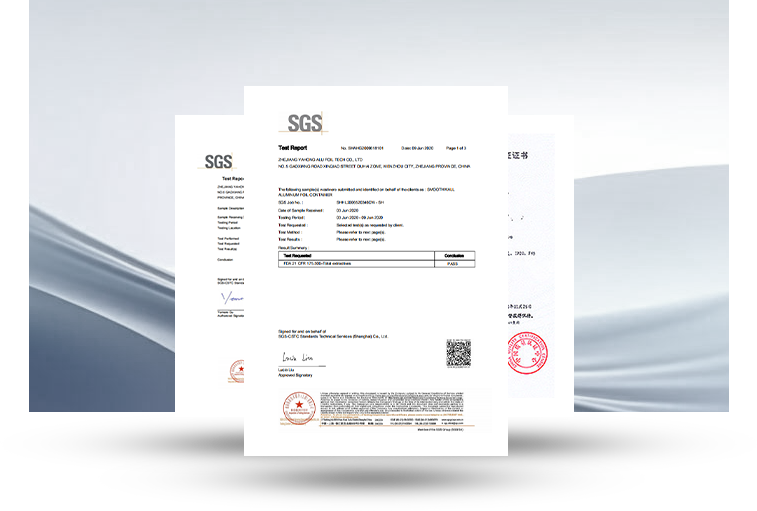 Alchn Aluminum Tray Certifications
